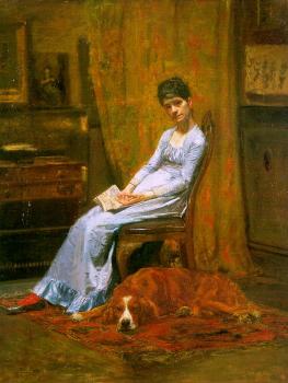Thomas Eakins : The Artist's Wife and his Setter Dog (Susan Macdowell Eakins)